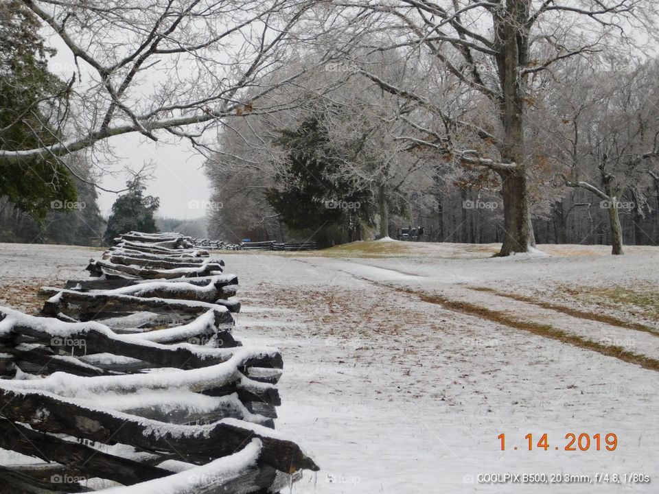 Appomattox Court House in winter 2