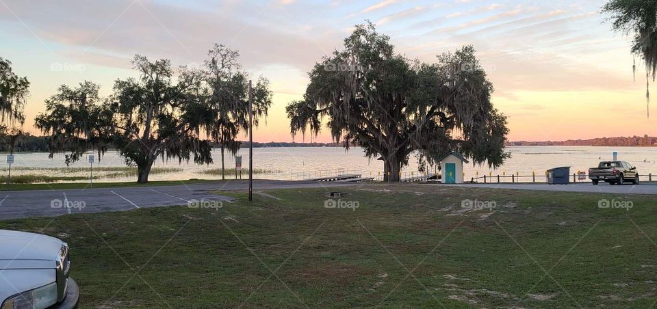 Florida Lake Sunset