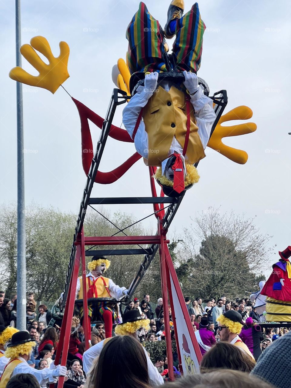 Clowns on the carnival 