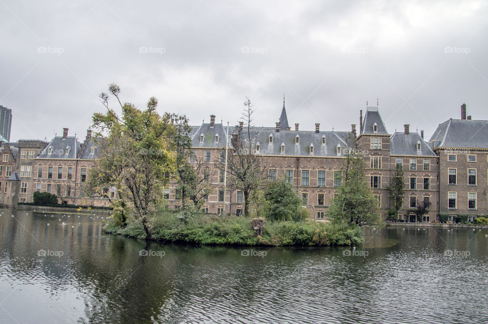 Binnenhof Building At Den Haag The Netherlands 2018