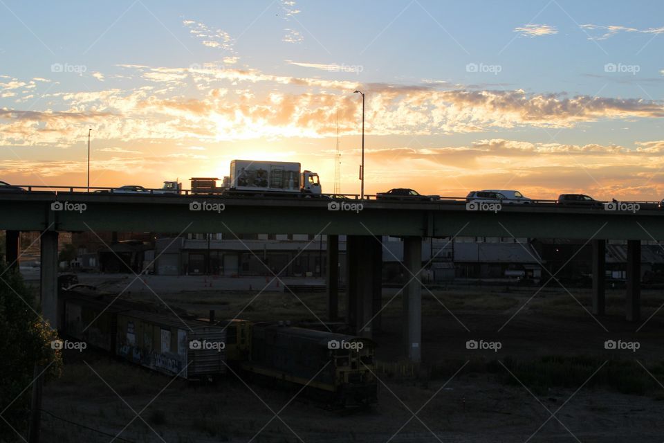 I-5 Interstate Bridge in downtown Sacramento