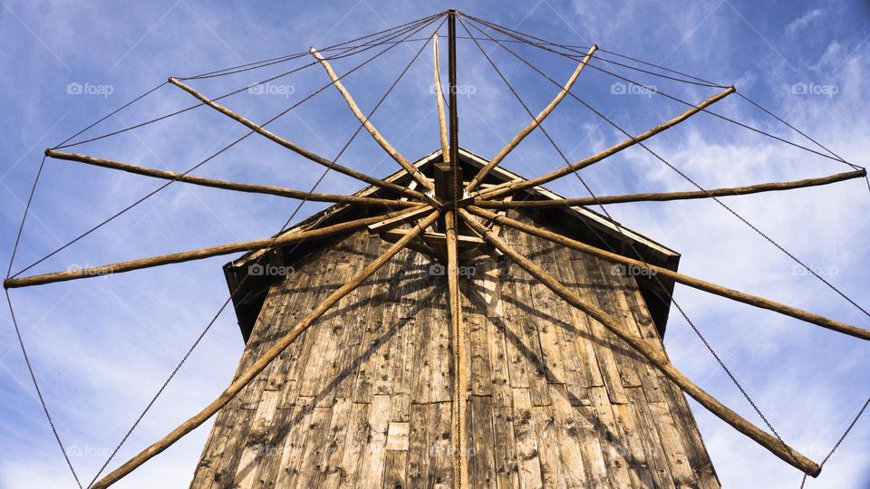 An ancient wooden mill