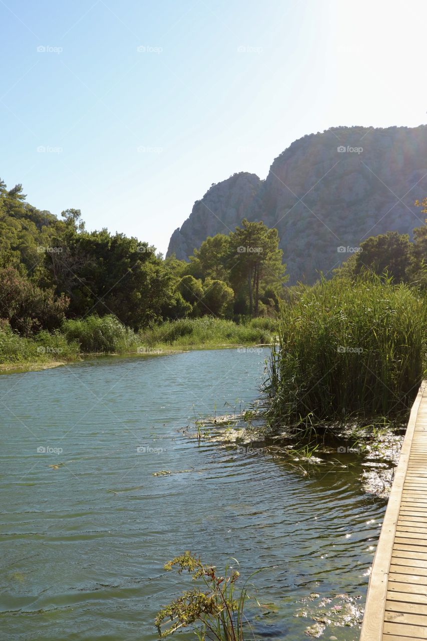 landscape, greenery, lake,olimpos 