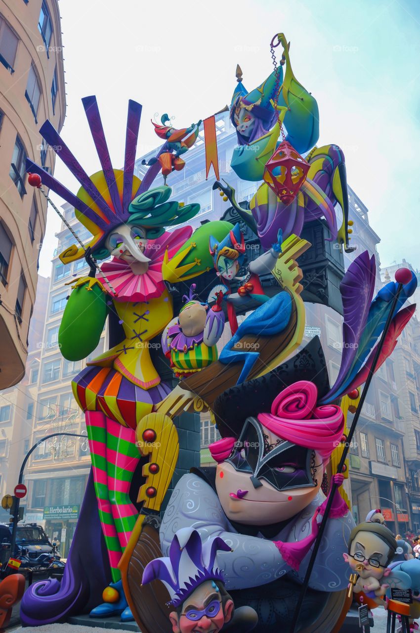 Falla San Vicente - Periodista Azzati, Fallas 2017 (Valencia - Spain)