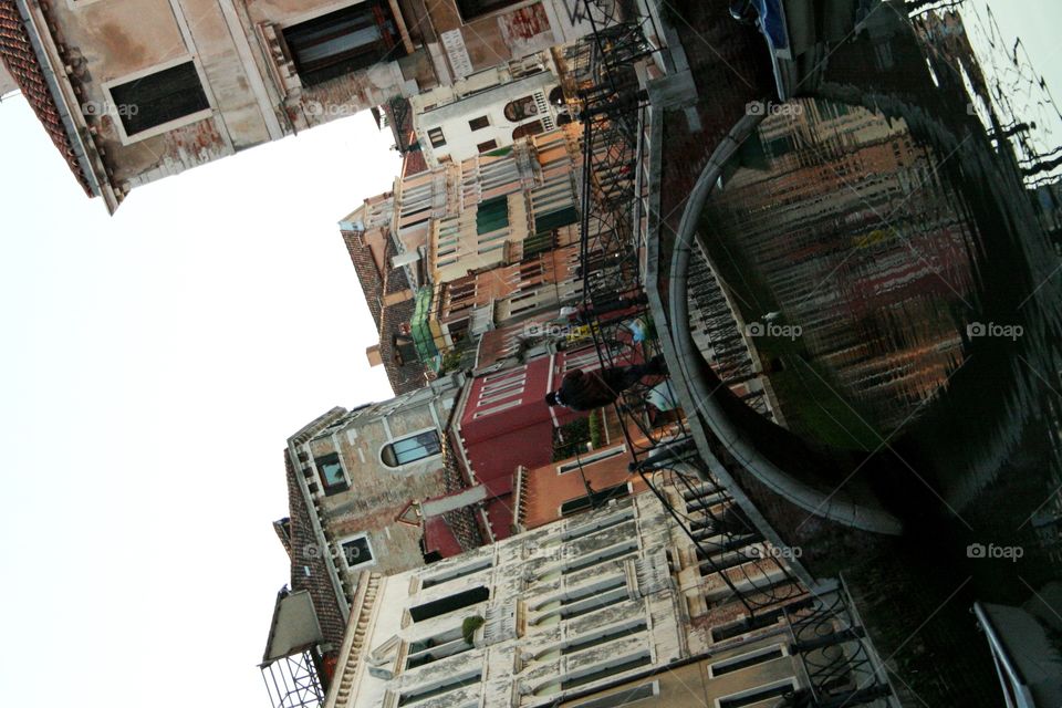 reflection on a Venetian canal