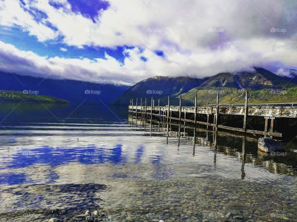 Lake Roitoitj, St. Arnaud, Nelson Lakes National Park, New Zealand, 2017
