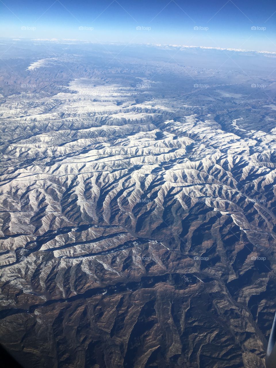 Aerial view of mountains