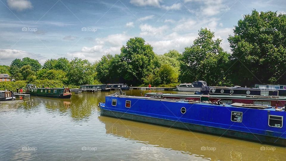 Canal. English canal on a summers day