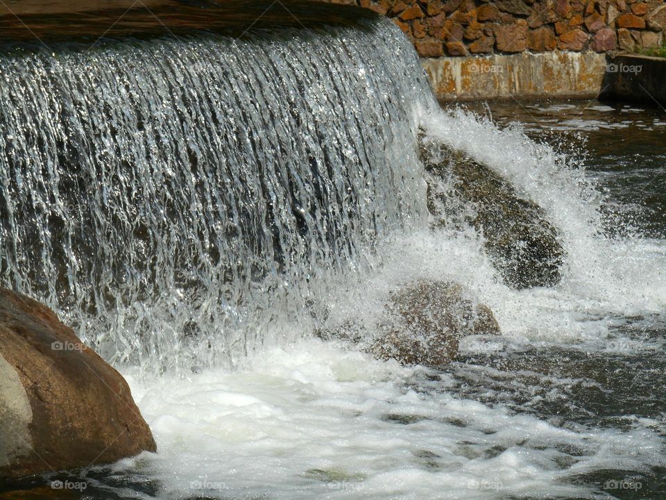 urban water waterfall