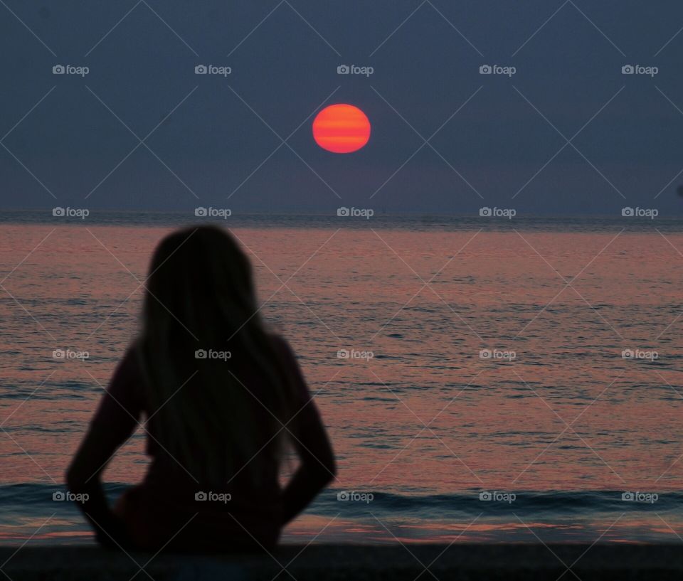 Sunset, Beach, Sea, Ocean, Water