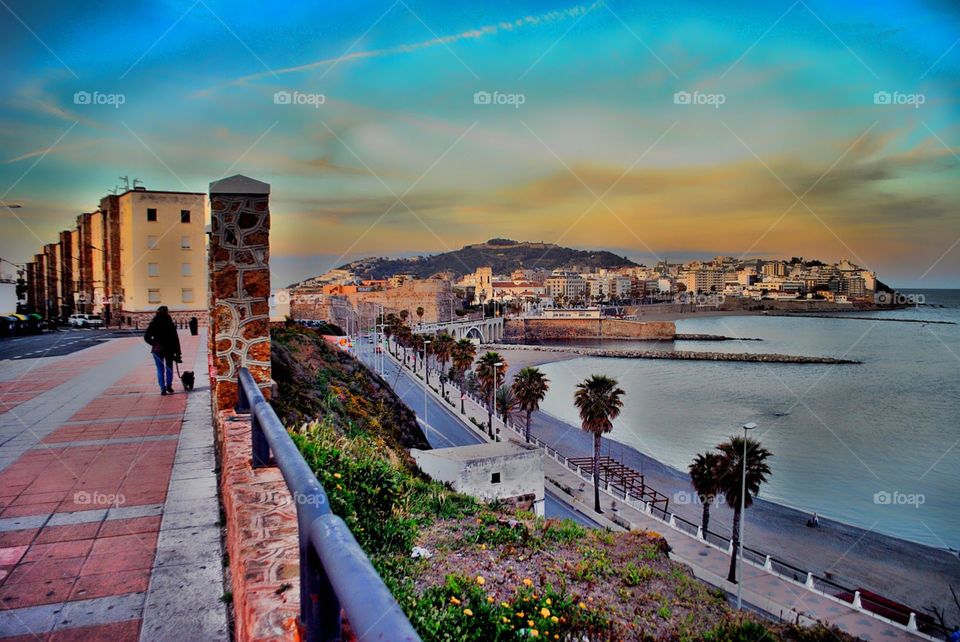 Mirador de la bahía sur de Ceuta cuarta tonalidad.