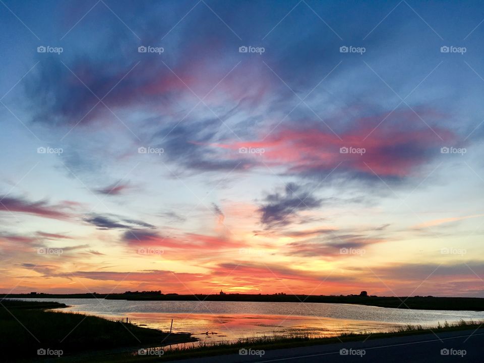 Prairie coloured sunset 