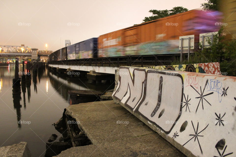 Random photo of a train moving. I was at a nice chill spot that I found lol