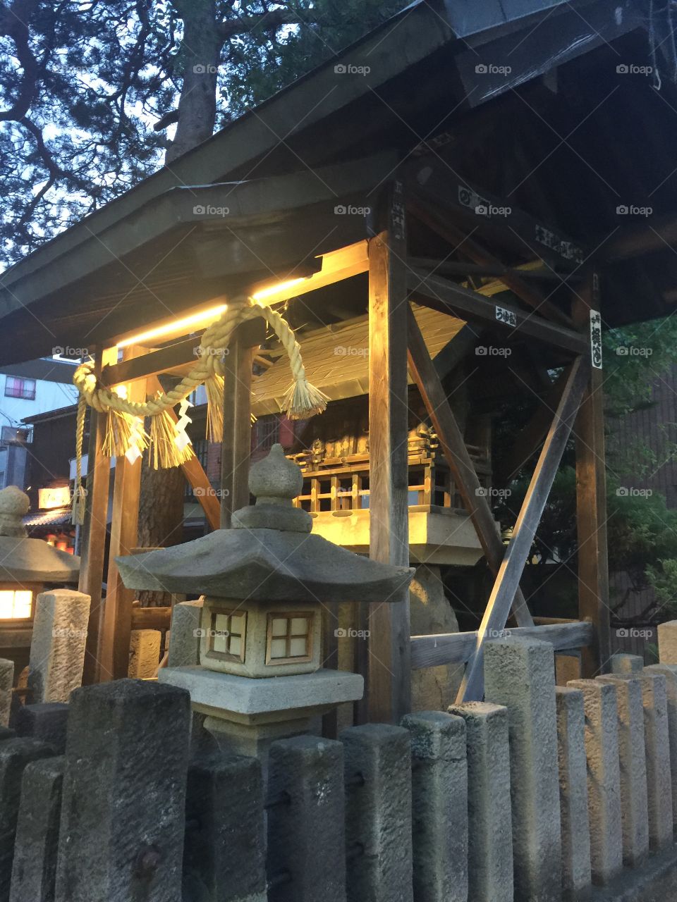 Sidewalk shrine, Takayama Japan