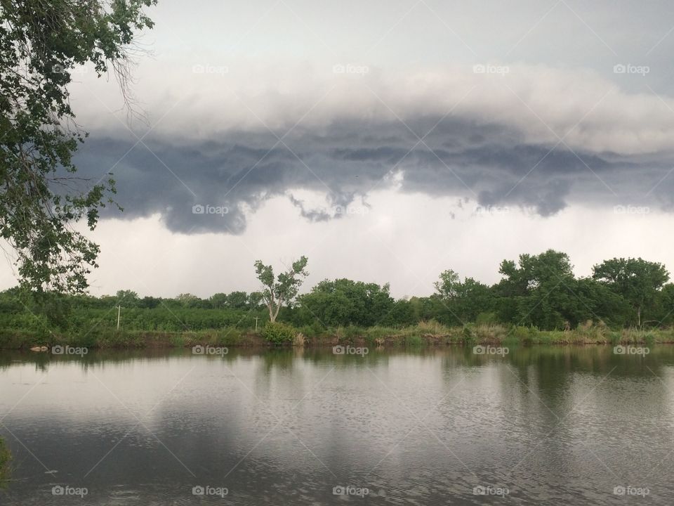 Ominous storm clouds