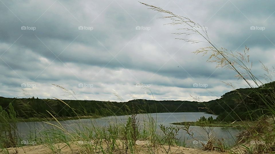 Overflow Lake from Lake Michigan