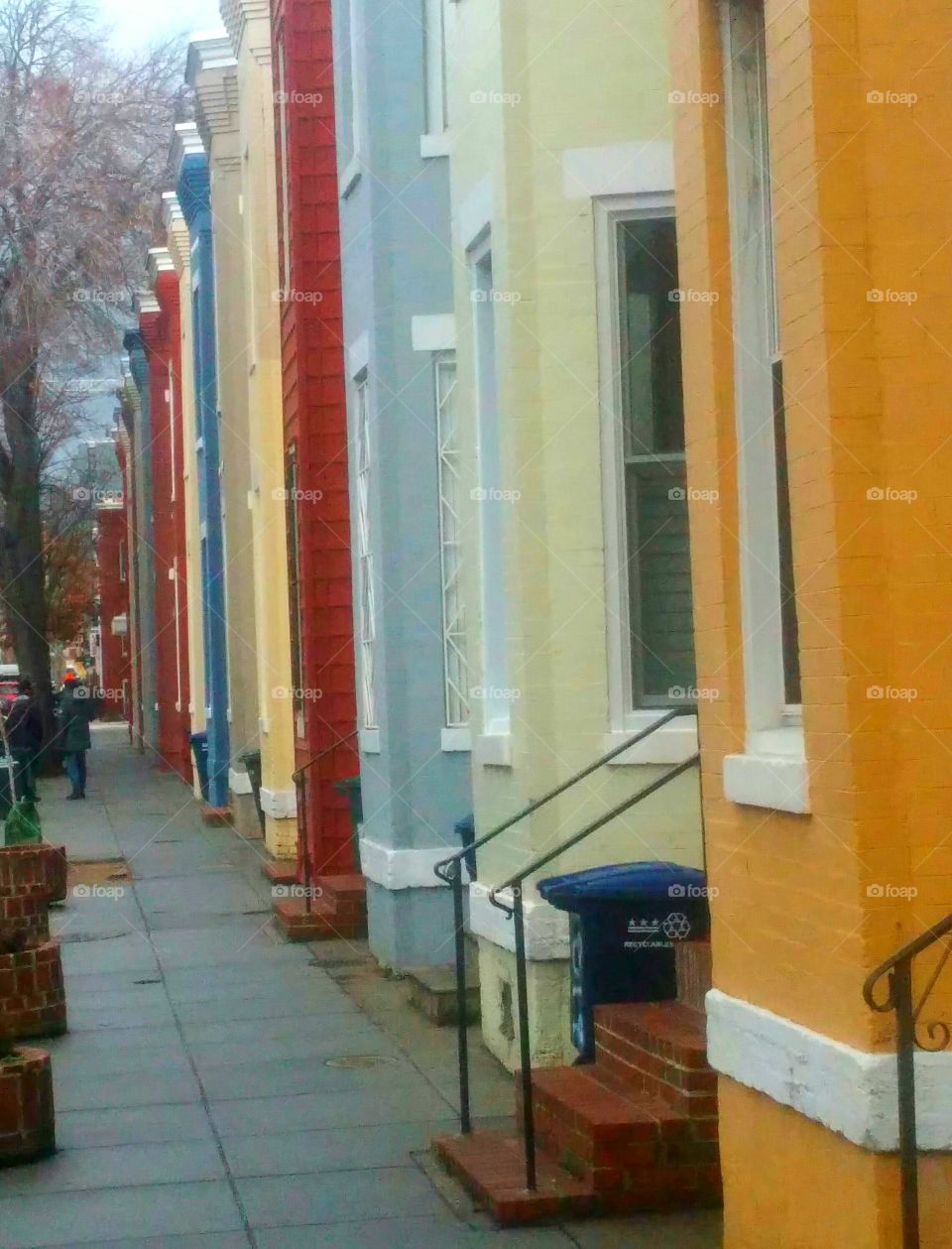 pretty painted buildings