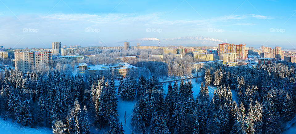 Winter cityscape