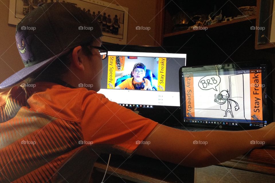 Making a YouTube video 