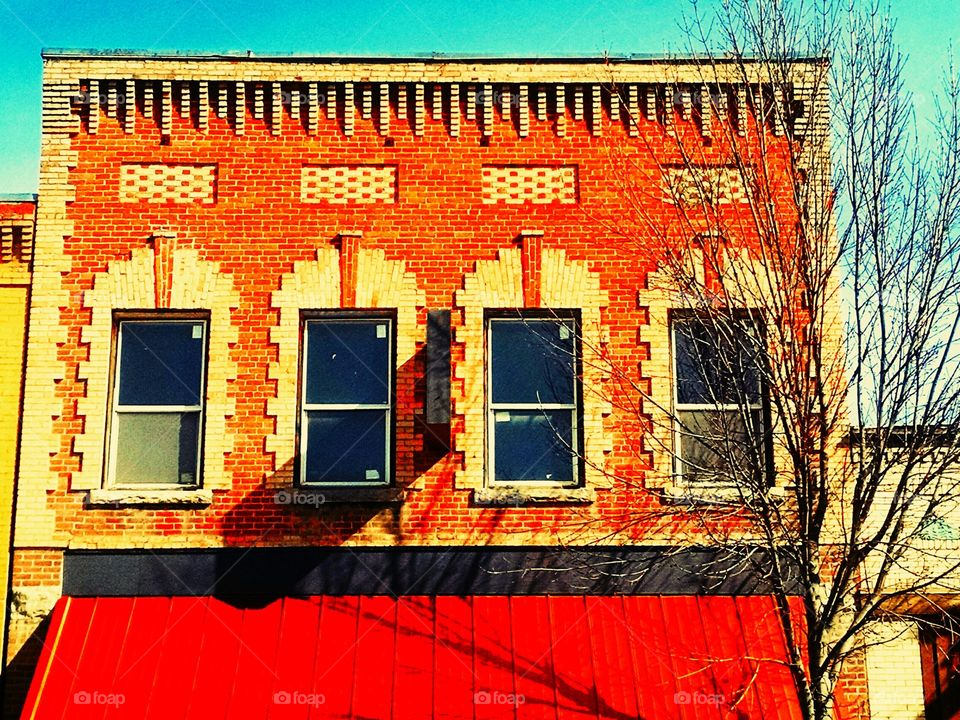 vintage brick building Chewelah WA