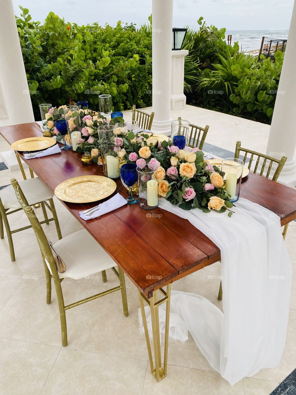 Private dinner set up 