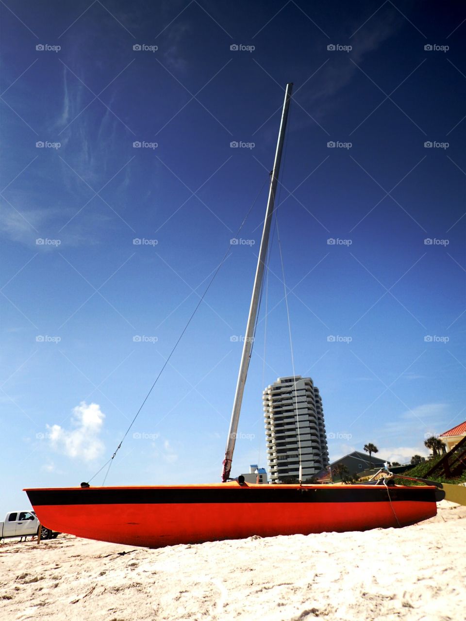 beached. beached sailboat