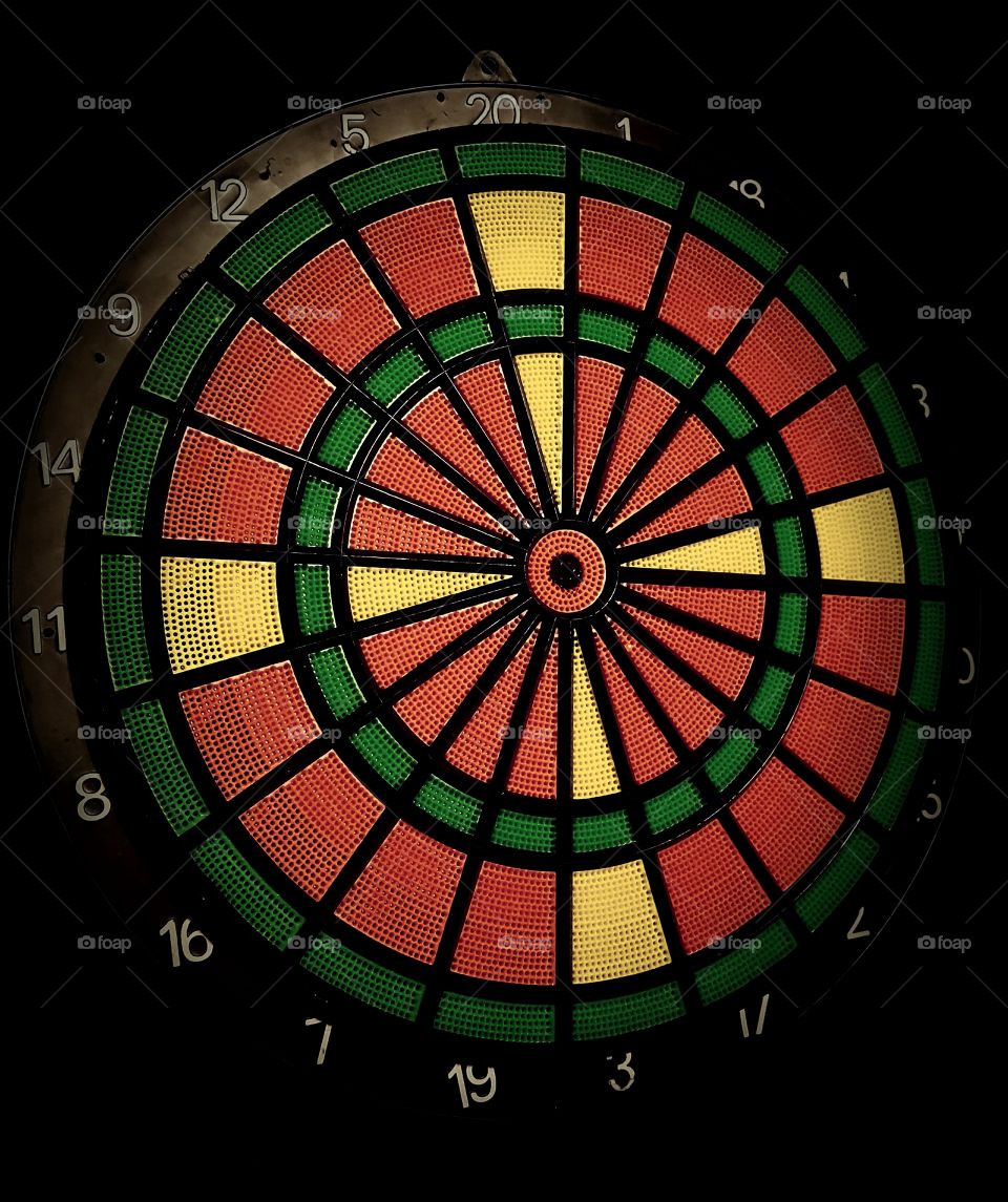 Dartboard Close Up