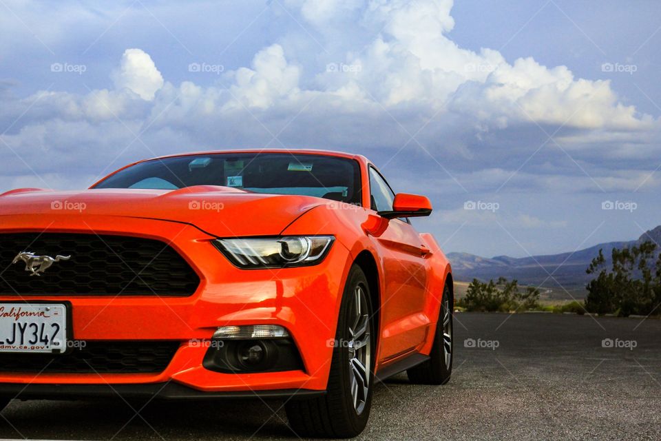 Ford Mustang taken in Red Rock, Las Vegas, NV in great nature.