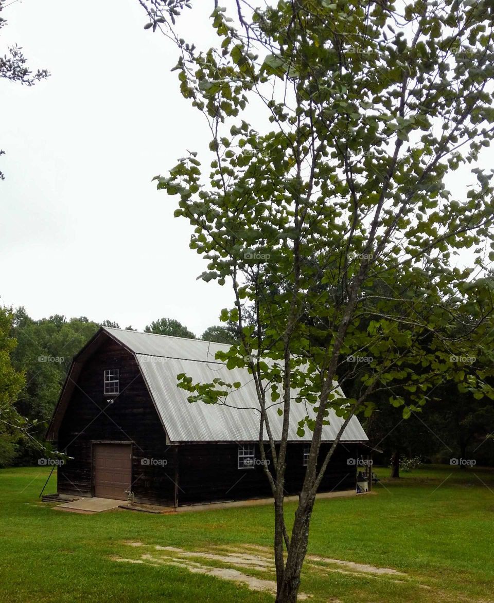 the barn