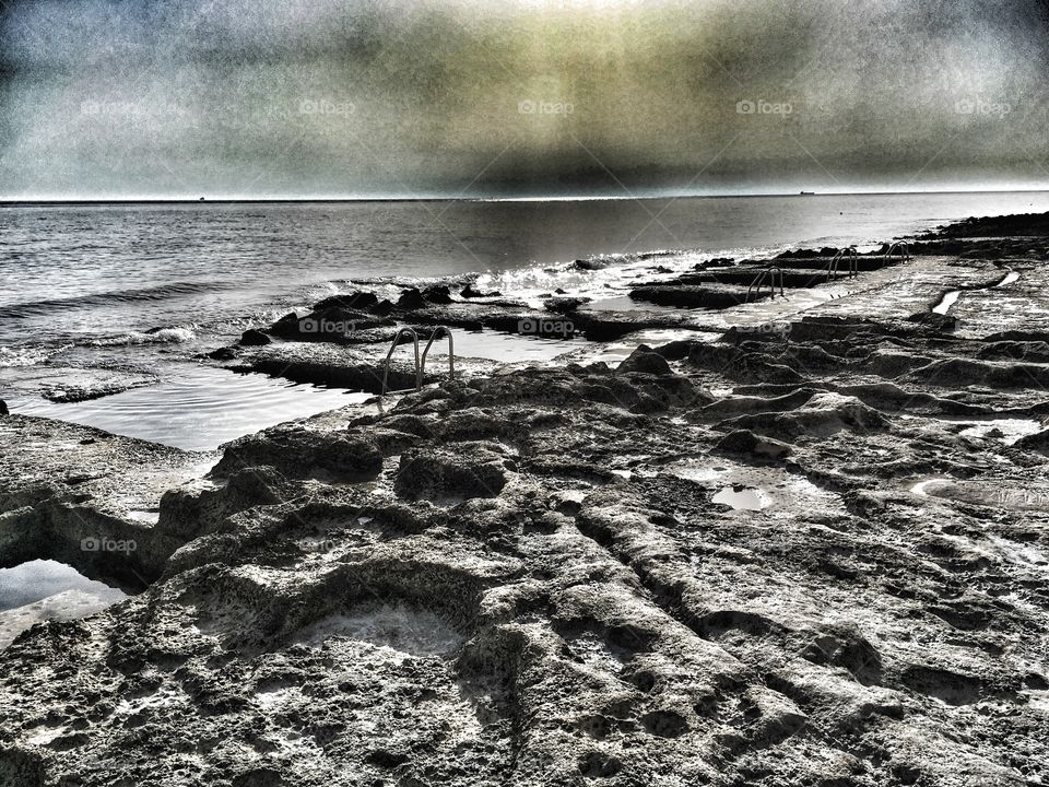 Beach of Sliema, Malta