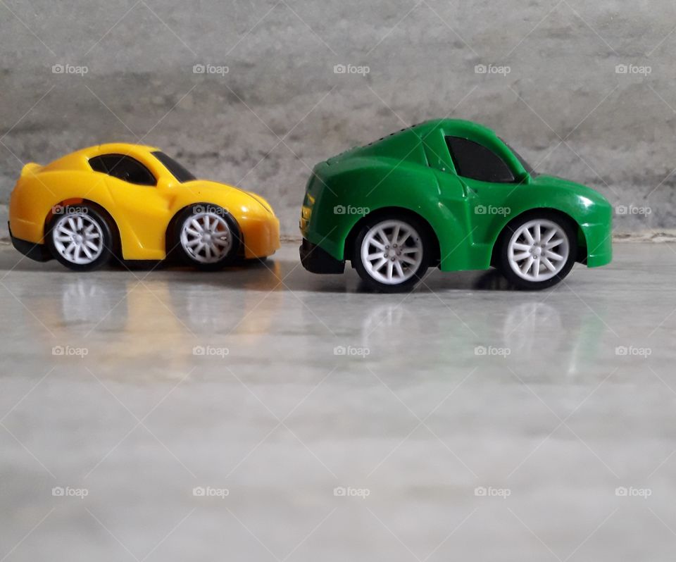 Day time shadow image of toy cars, Toy car shadow photographs