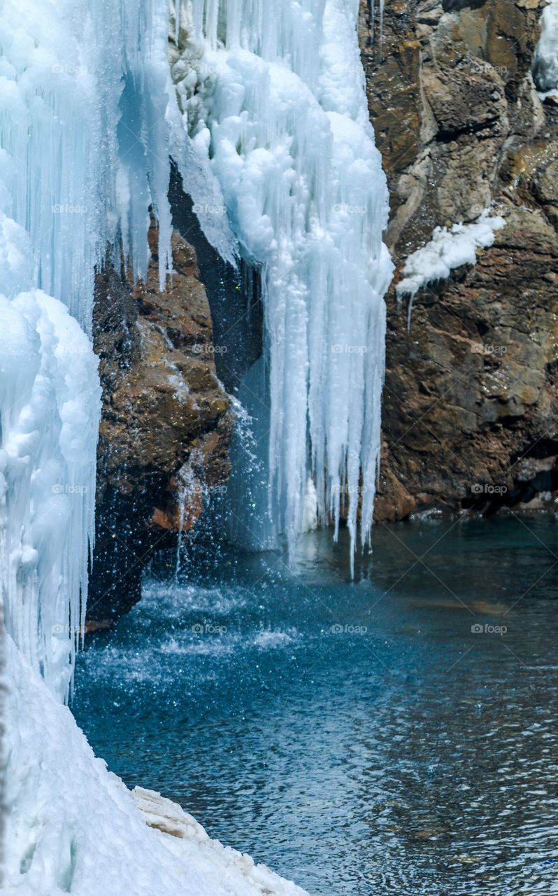 frozen waterfall...