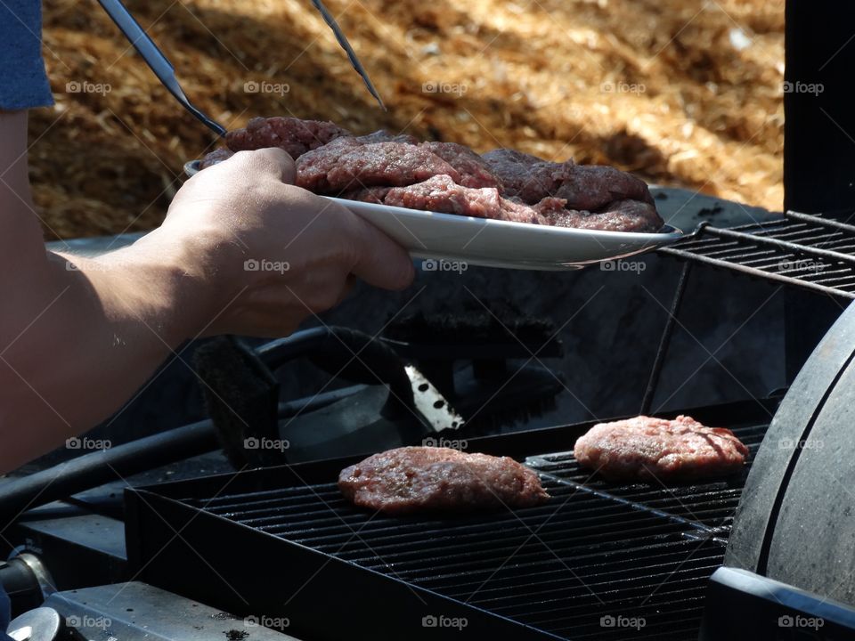 Grilling Meat