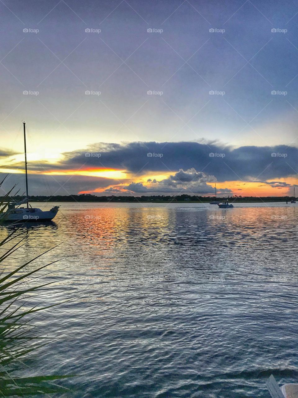 Sunset over Intracoastal Waterway