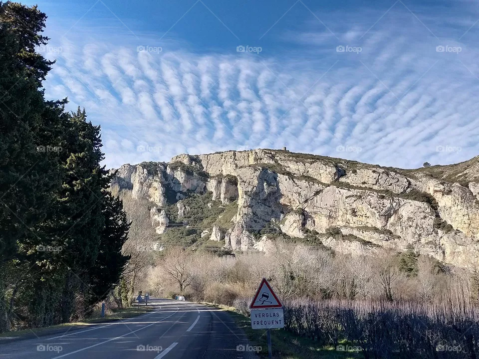 mountain and sky