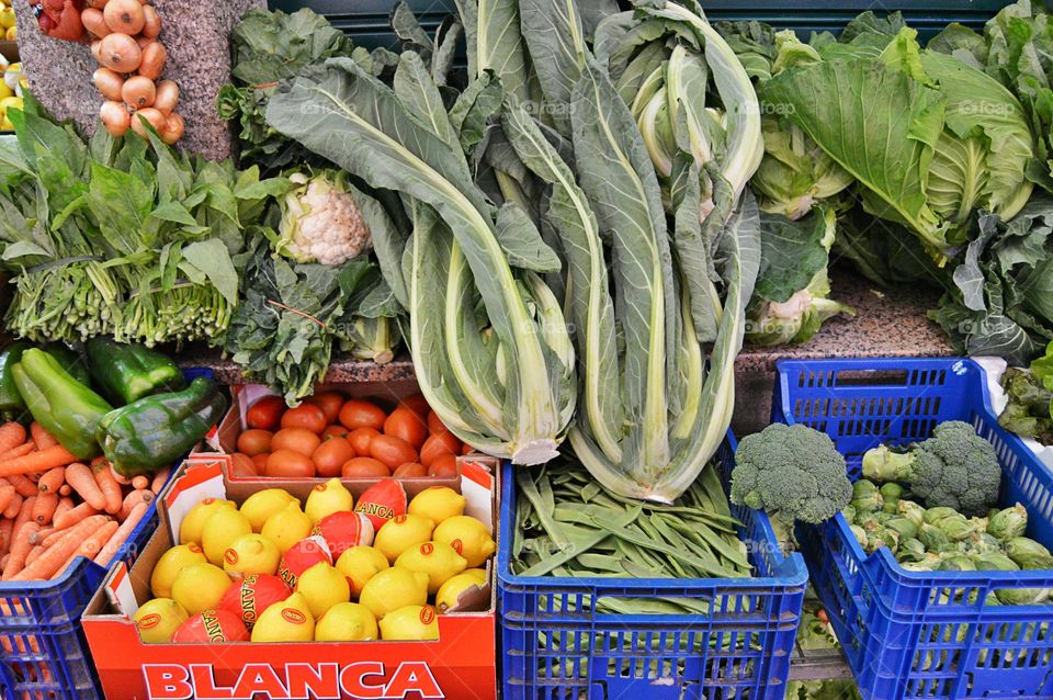 Vegetables at a street market