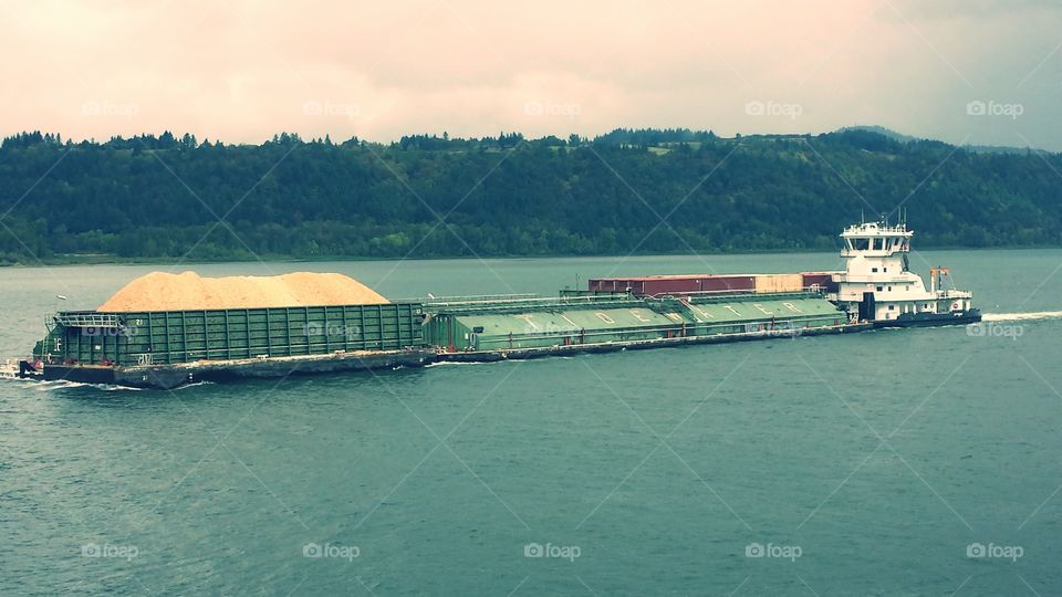 Tug boat and barge