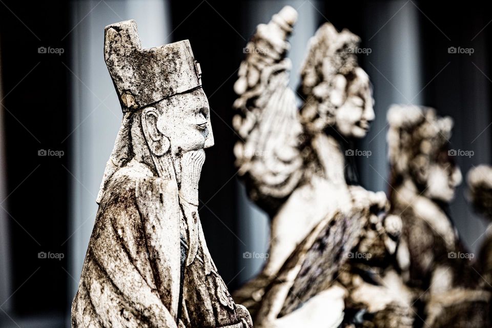 Imperial Chinese statue at Wat Arun temple Bangkok