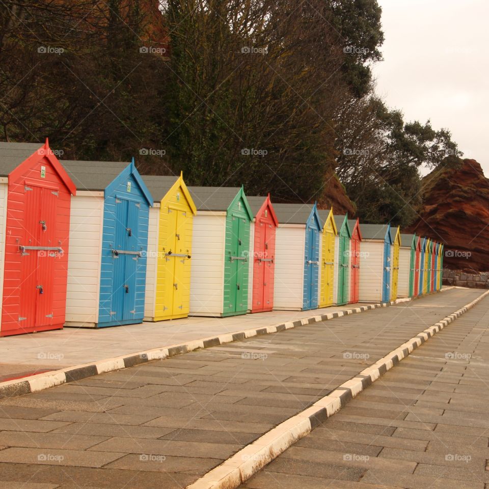 Beach huts