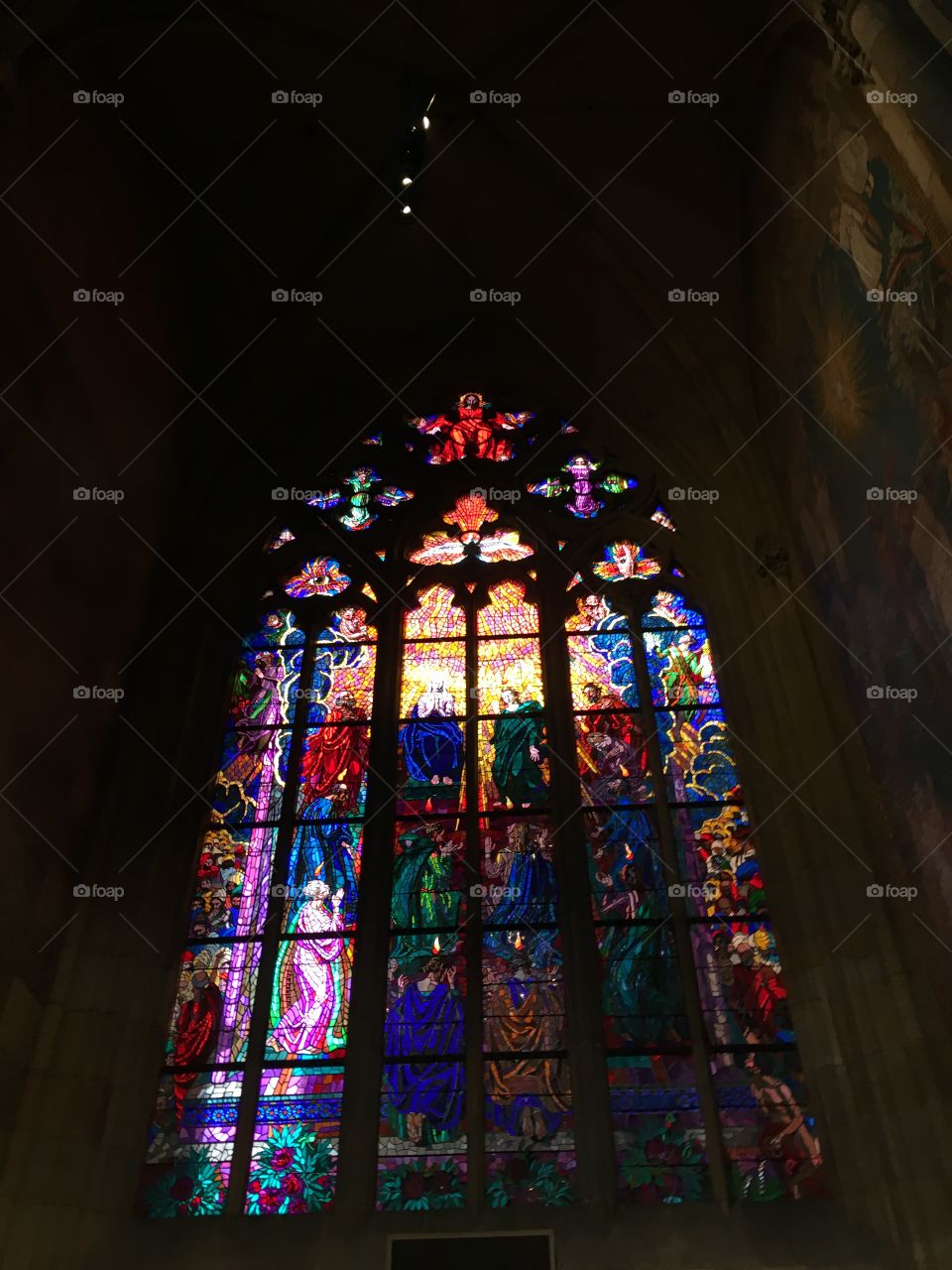 Church, Religion, Cathedral, Stained Glass, No Person