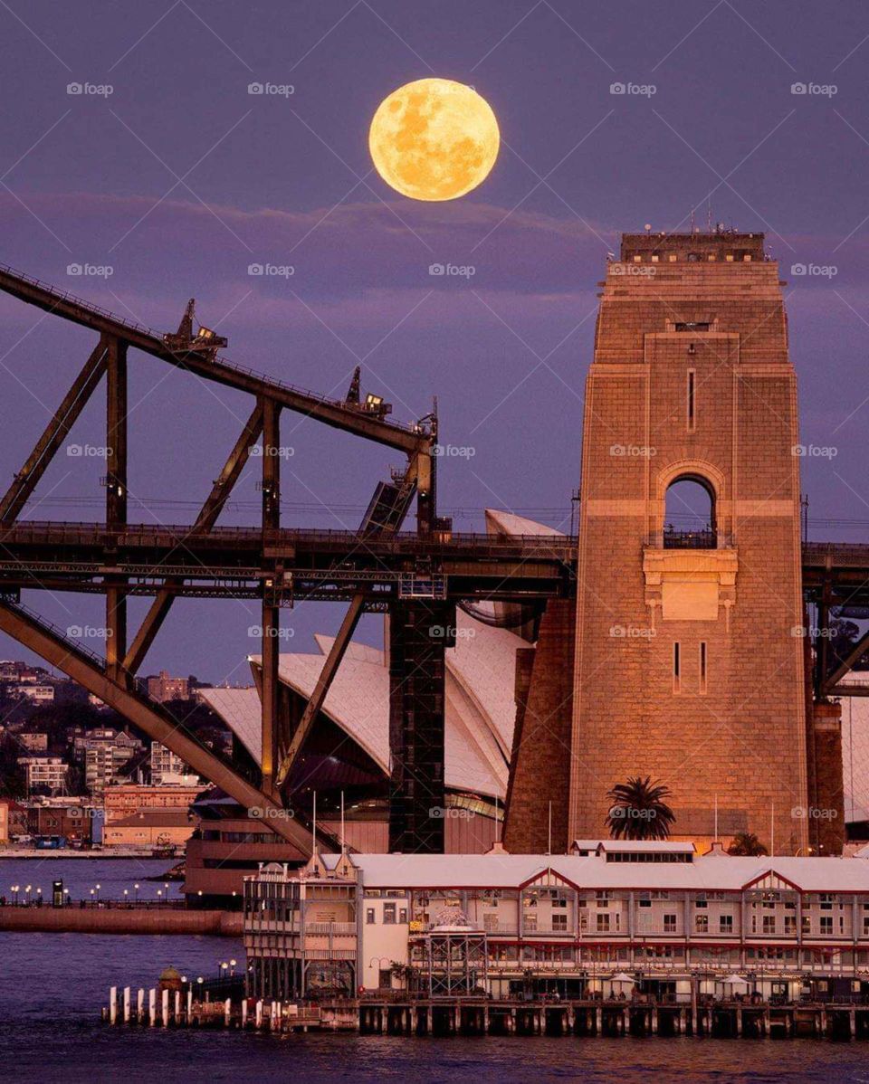 the beautiful evening view