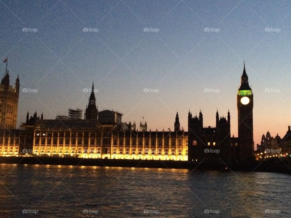 Houses of Parliament at Twilight 