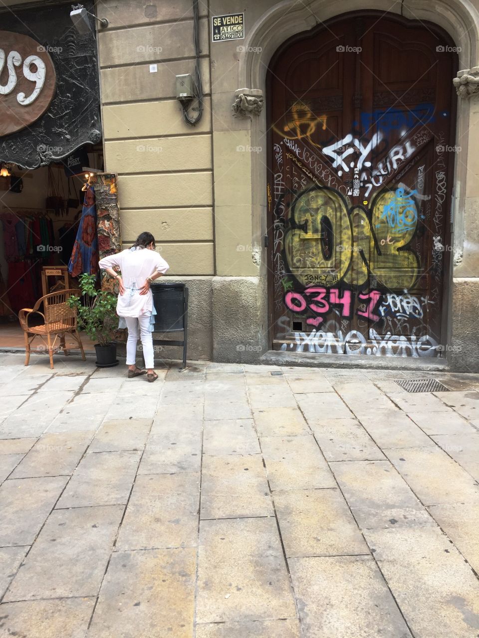 Street life in Barcelona 