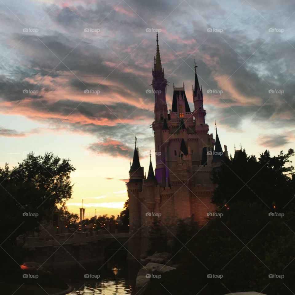 Cinderella castle after hours 