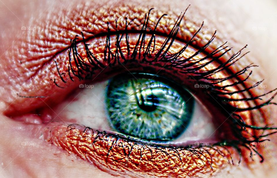 Hazel eye.