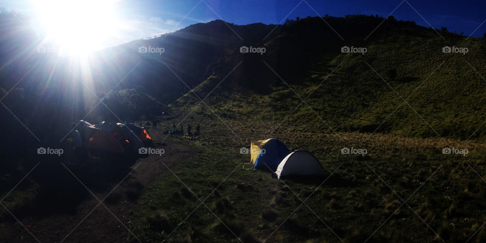 Tent, No Person, Landscape, Travel, Dawn