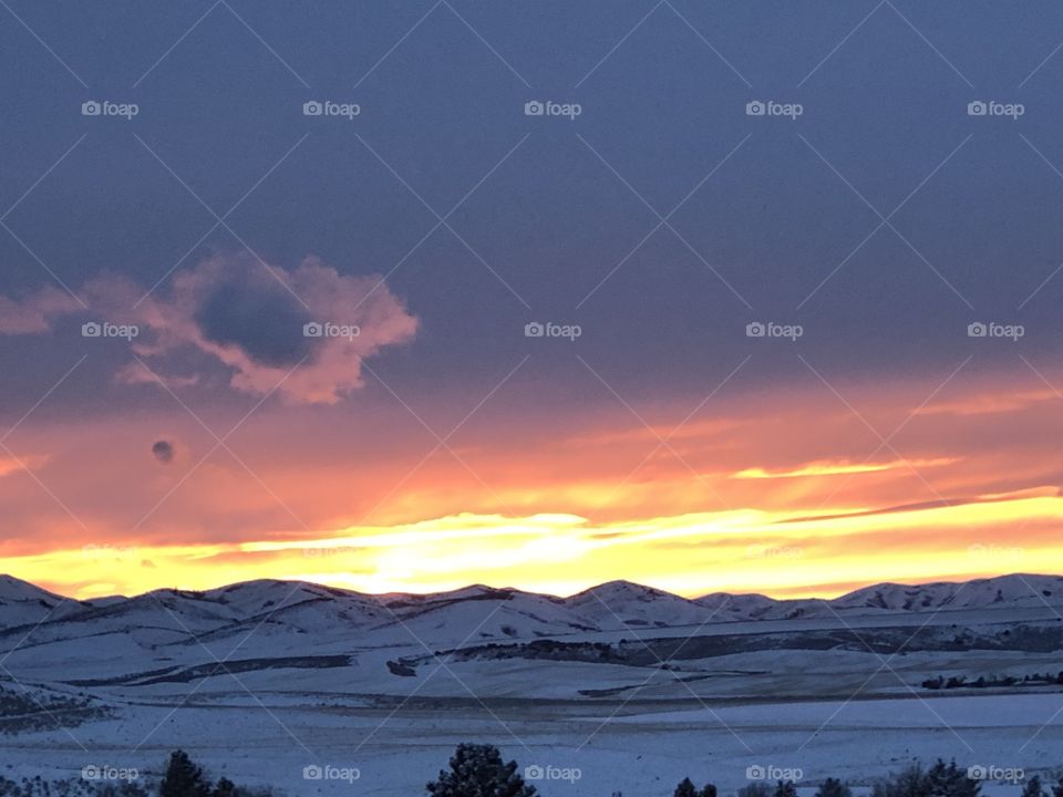 Sunset seen from Rockland, Idaho #2