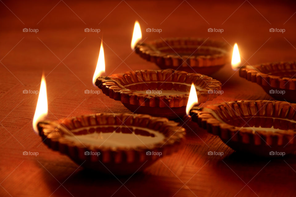 Handmade Earthen Diwali Oil Lamp Lights