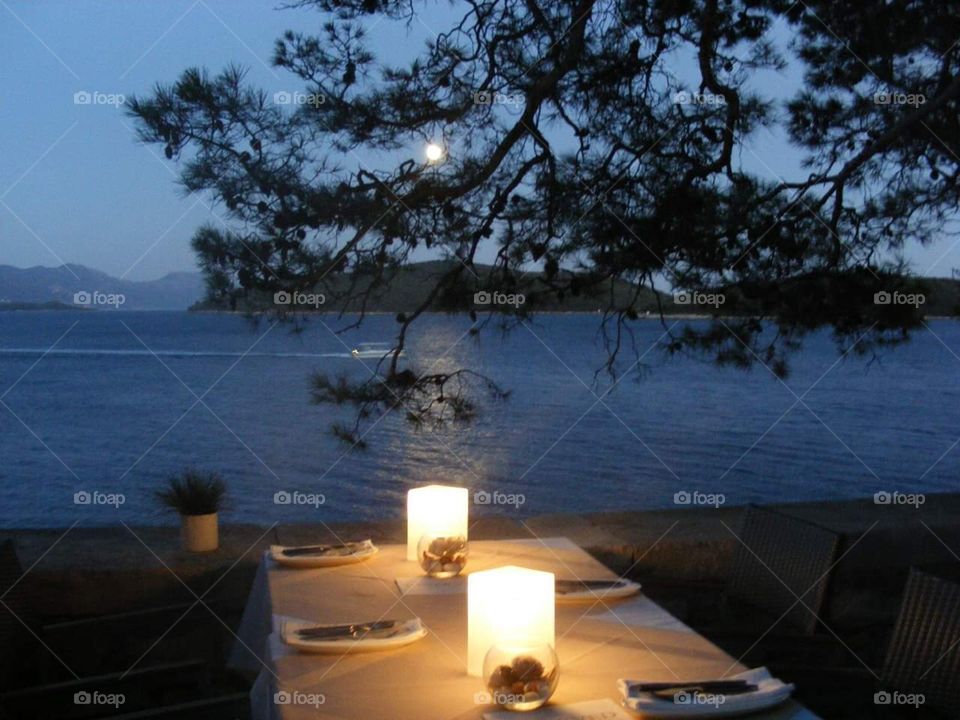 Korčula Island From to Croatia night moon restourants