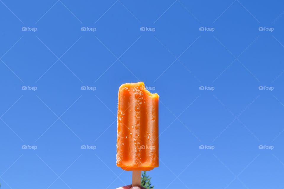 Orange popsicle